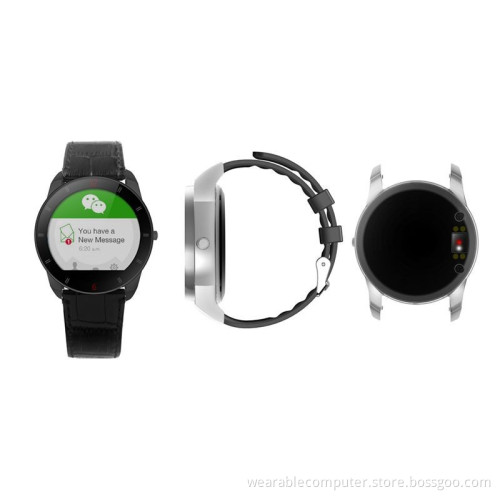 1.22"Round smart watch 2015 multifuction high-tech bluetooth watch connect with Ios and android phone